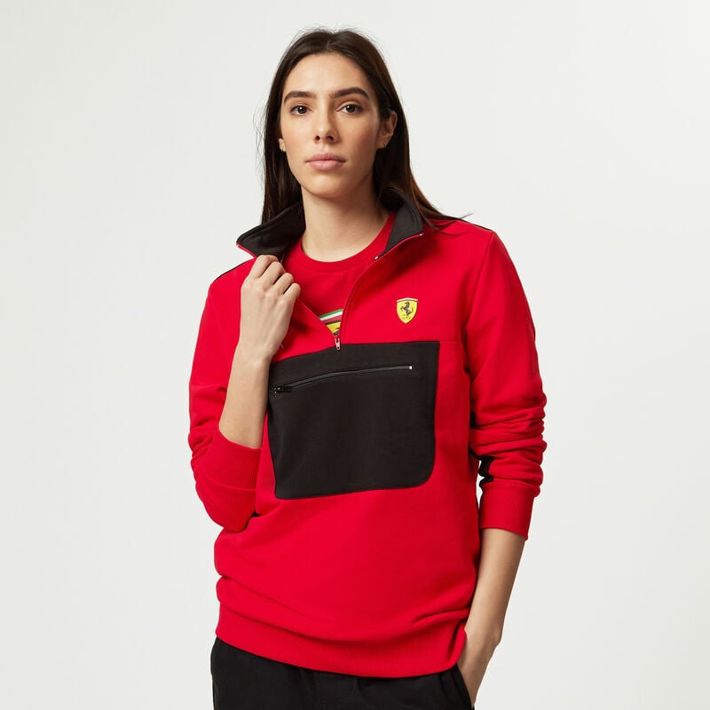Scuderia Ferrari F1 Logo 1/4 Zip Sweater