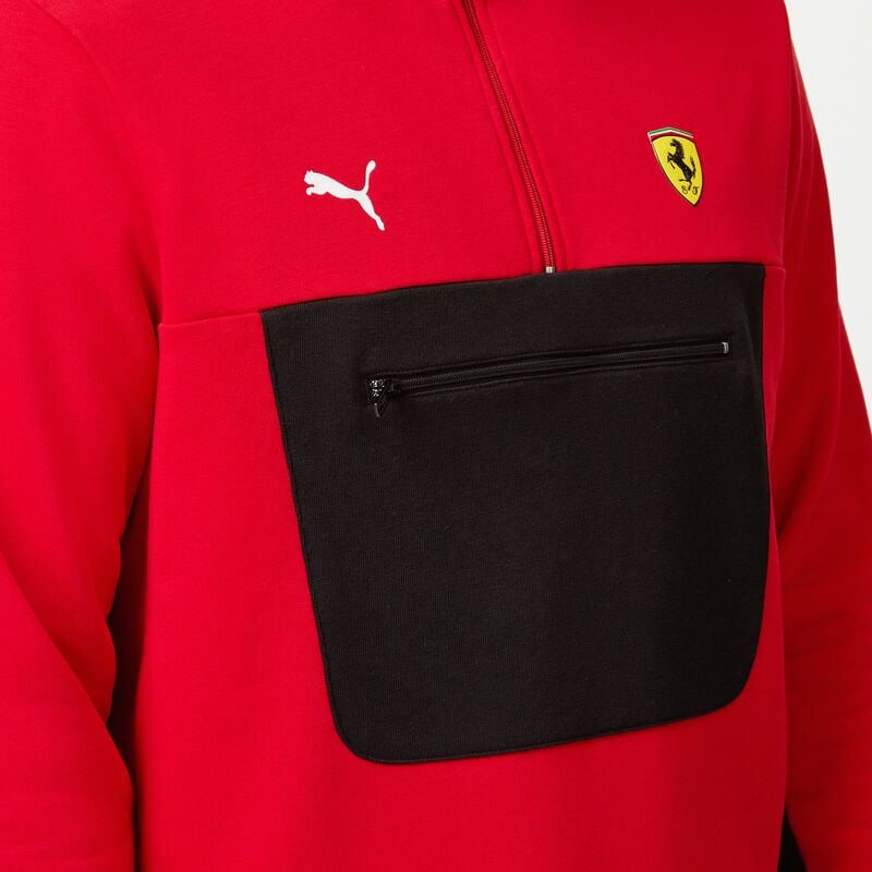 Scuderia Ferrari F1 Logo 1/4 Zip Sweater