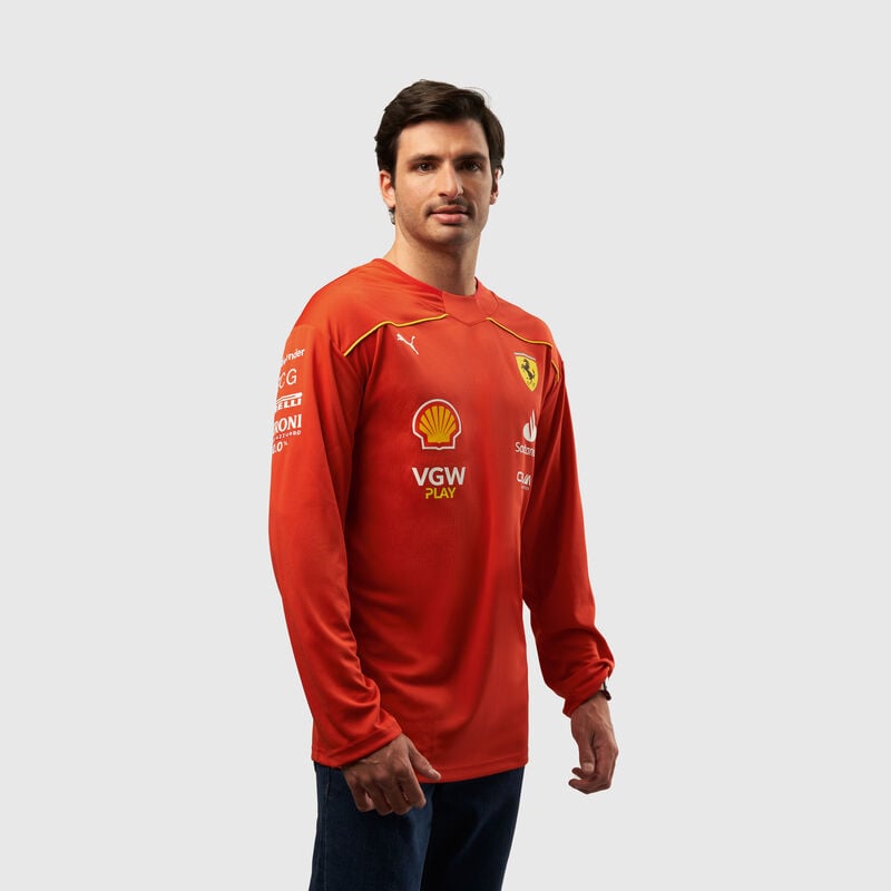 Scuderia Ferrari F1 2024 Carlos Sainz Canadian GP Hockey Jersey