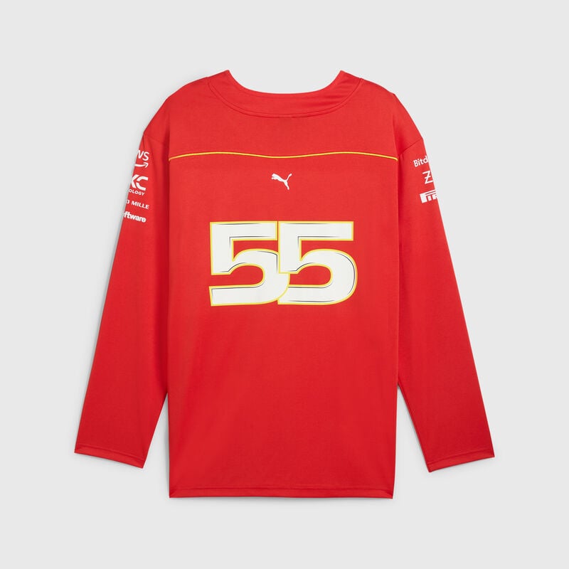 Scuderia Ferrari F1 2024 Carlos Sainz Canadian GP Hockey Jersey