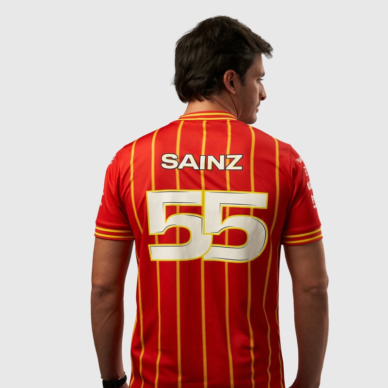 Scuderia Ferrari F1 2024 Carlos Sainz Soccer Jersey