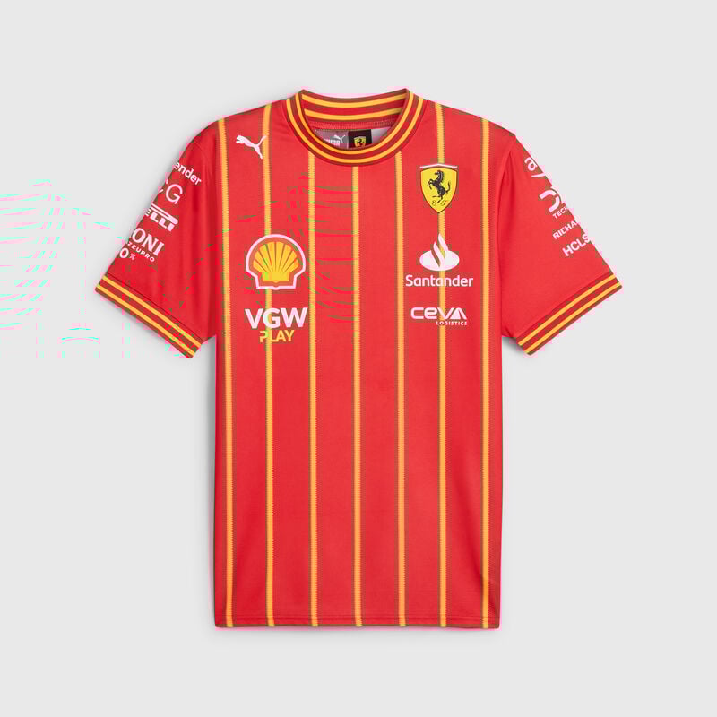 Scuderia Ferrari F1 2024 Carlos Sainz Soccer Jersey