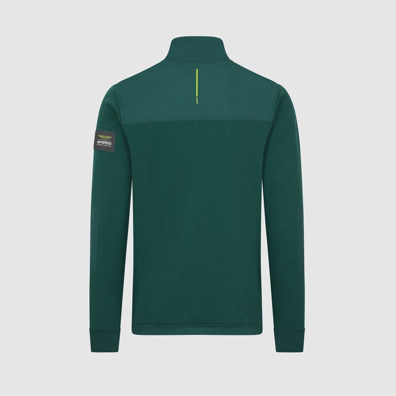 Aston Martin F1 Team 1/4 Zip Pocket Logo Sweatshirt