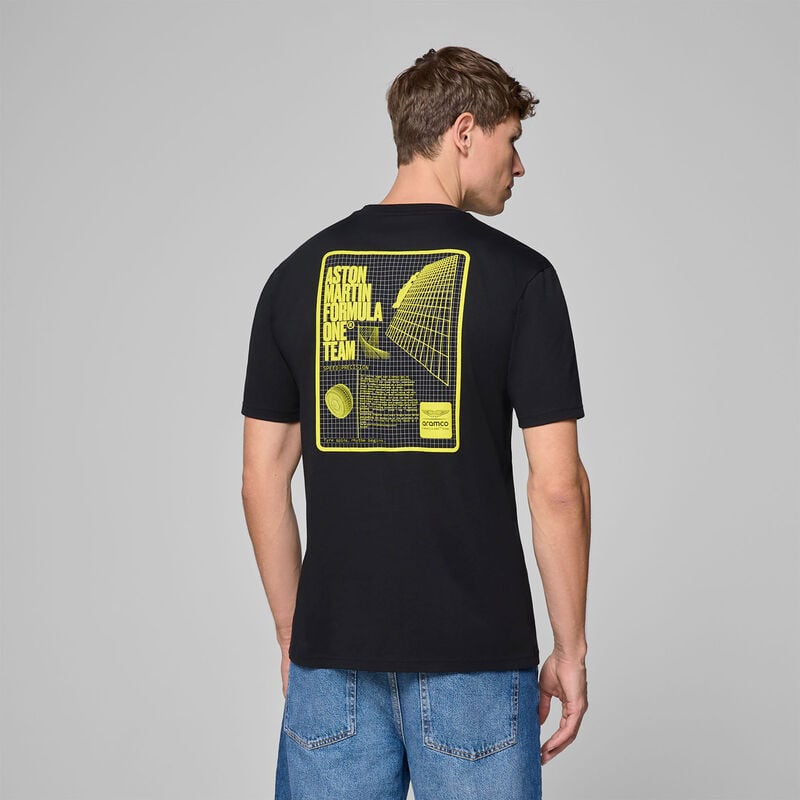 Aston Martin F1 Team Grid Data Graphic T-shirt