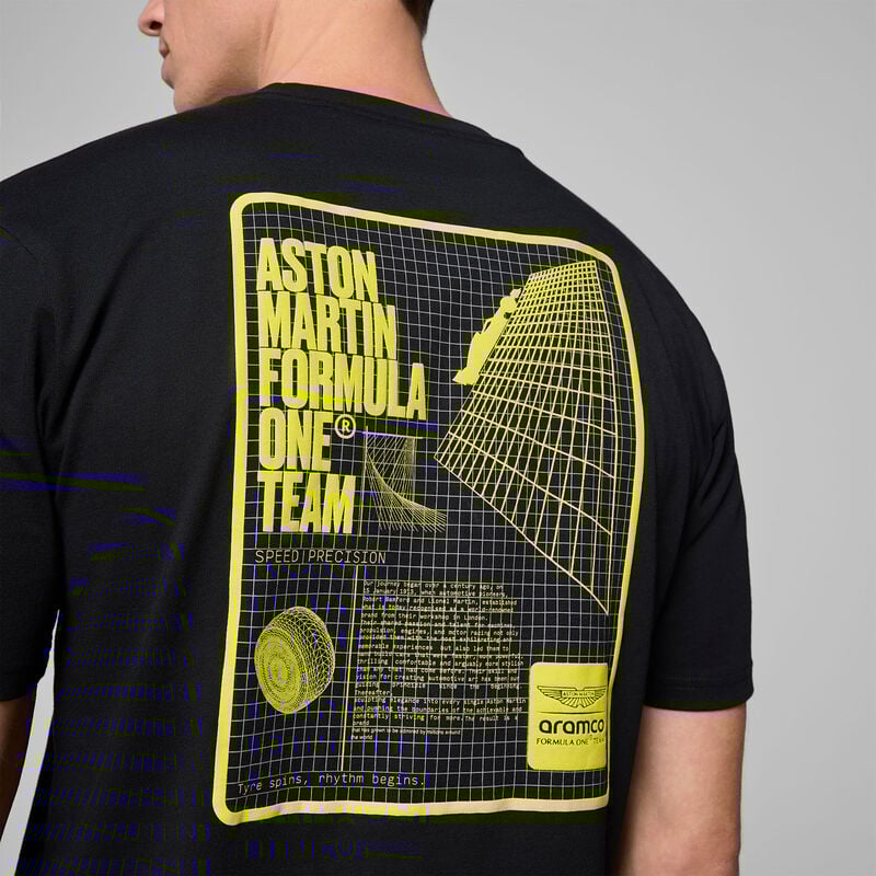 Aston Martin F1 Team Grid Data Graphic T-shirt