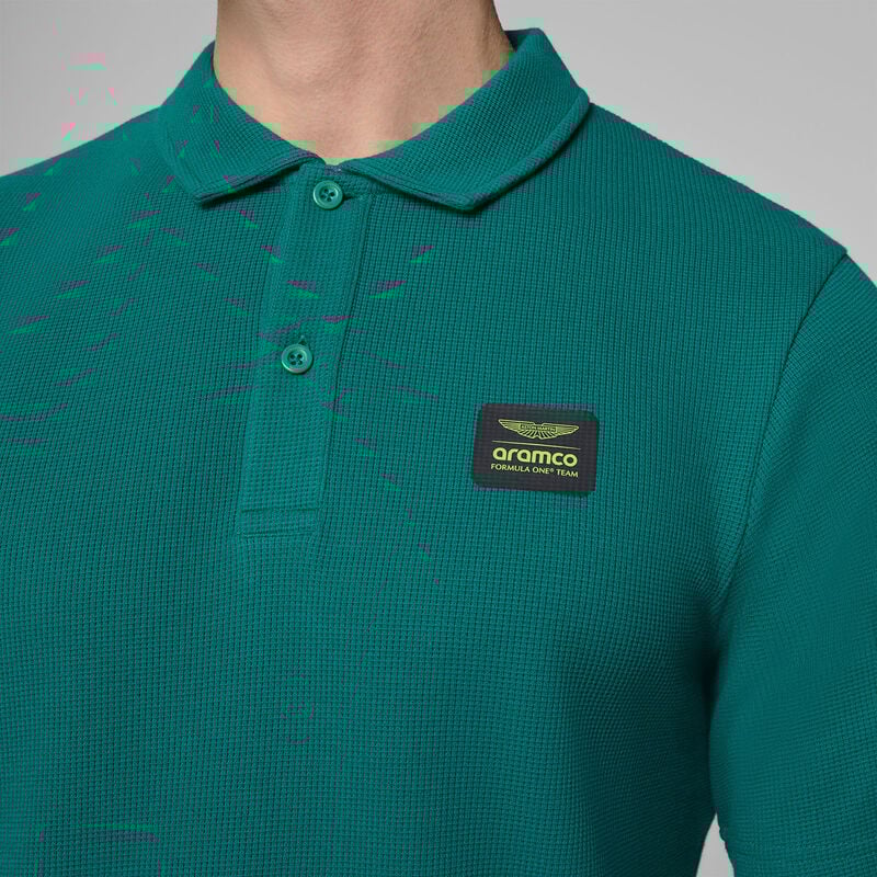 Aston Martin F1 Team Tech Waffle Polo