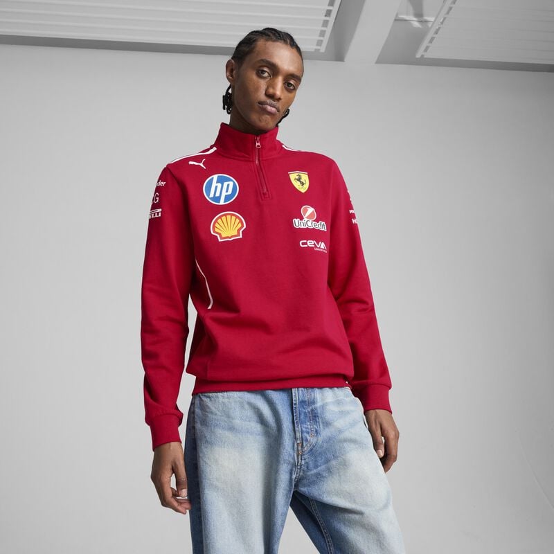 Scuderia Ferrari F1 PUMA 2025 Team 1/2 Zip Sweatshirt