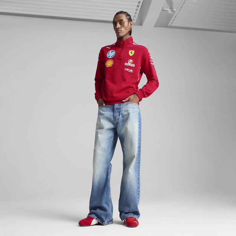 Scuderia Ferrari F1 PUMA 2025 Team 1/2 Zip Sweatshirt