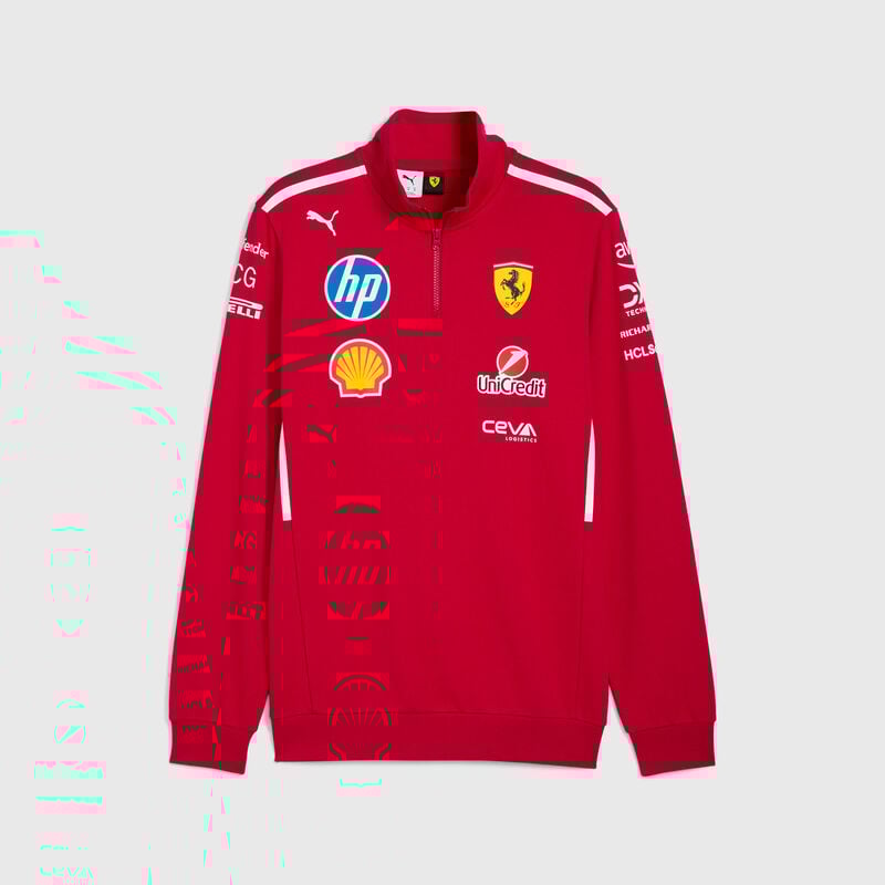 Scuderia Ferrari F1 PUMA 2025 Team 1/2 Zip Sweatshirt
