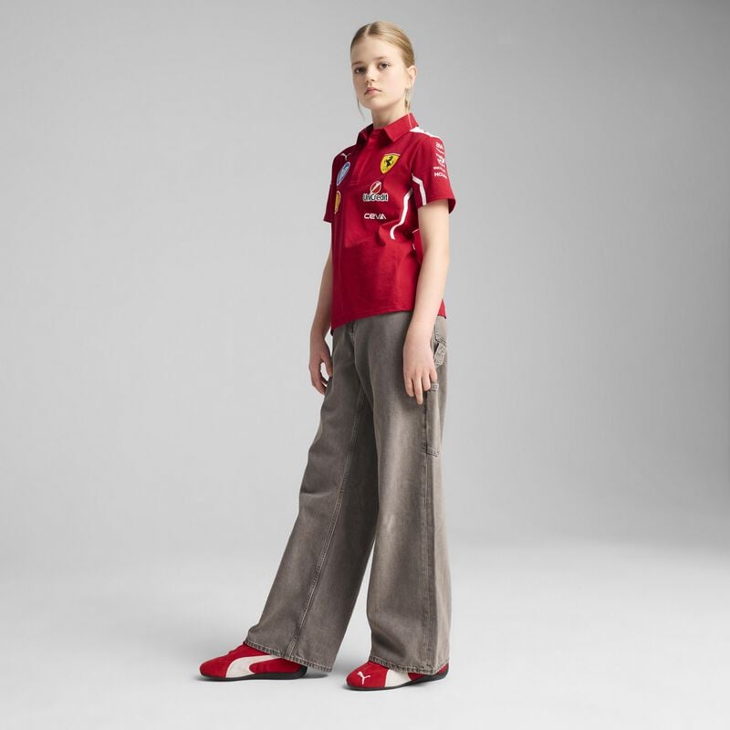 Scuderia Ferrari F1 Kids PUMA 2025 Team Polo