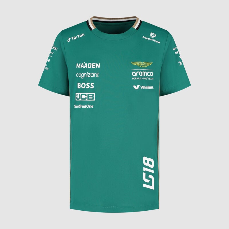 Aston Martin F1 Team Kids 2025 Lance Stroll Driver T-shirt