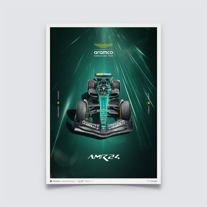 Aston Martin F1 Team AMR24 Hyper-Focus Poster