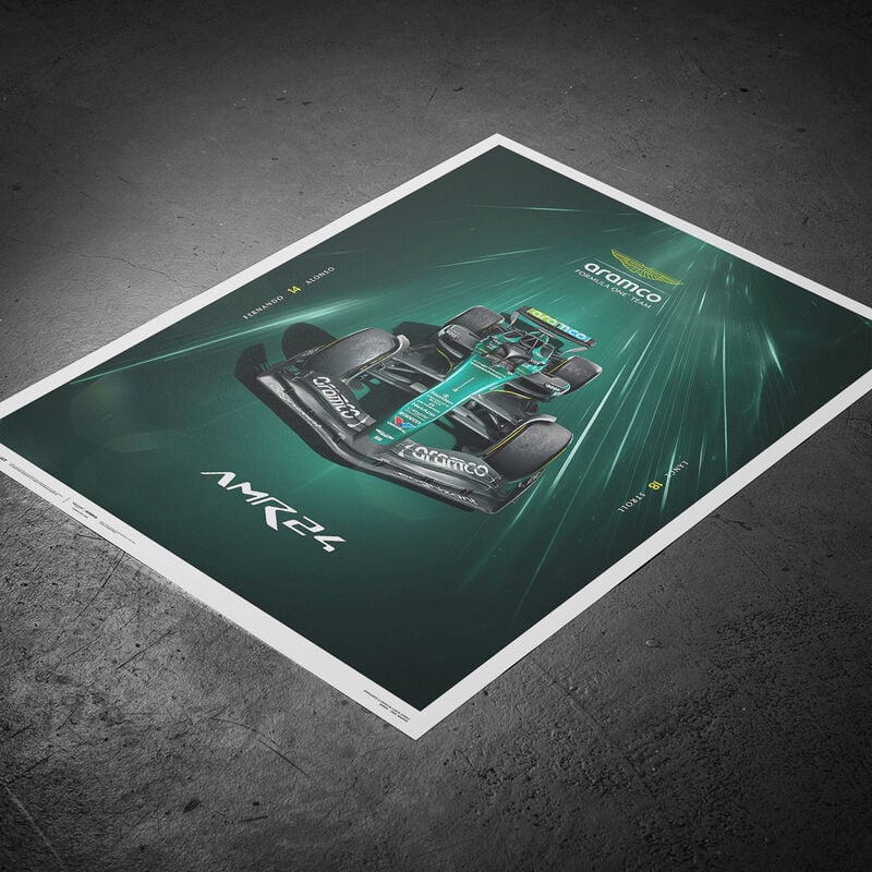 Aston Martin F1 Team AMR24 Hyper-Focus Poster