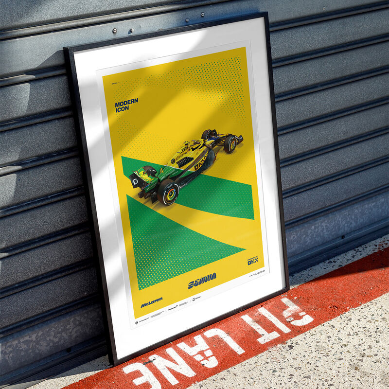 McLaren F1 Monaco GP 2024 Senna Livery Poster