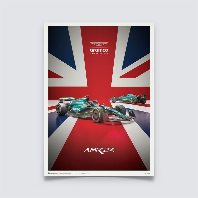 Aston Martin F1 Team 2024 British Grand Prix Poster