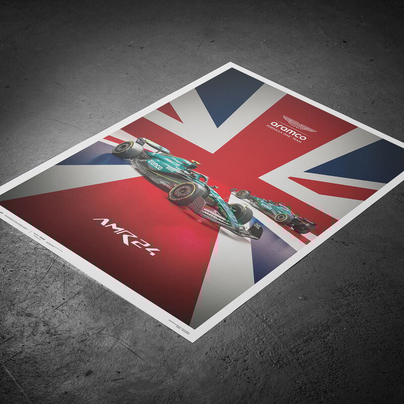 Aston Martin F1 Team 2024 British Grand Prix Poster