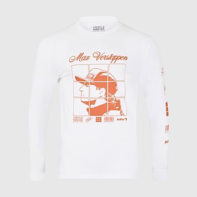 Red Bull Racing Max Verstappen Puzzle Long Sleeve T-shirt