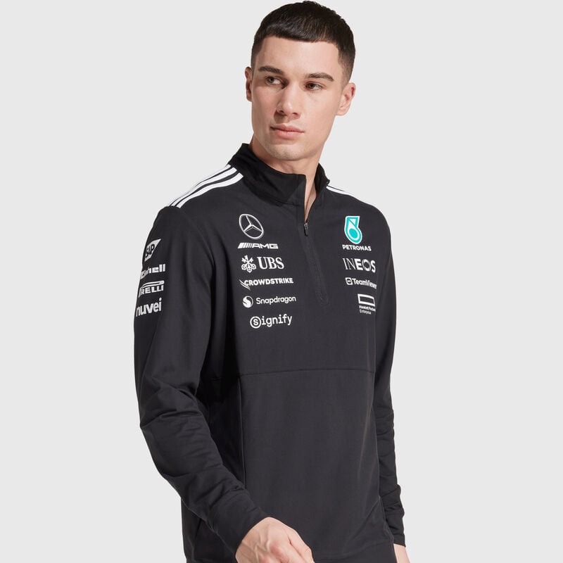 Mercedes-AMG F1 adidas 2025 Team 1/4 Zip Sweatshirt