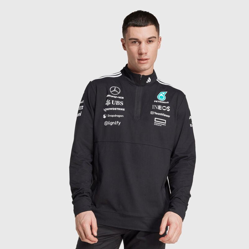 Mercedes-AMG F1 adidas 2025 Team 1/4 Zip Sweatshirt