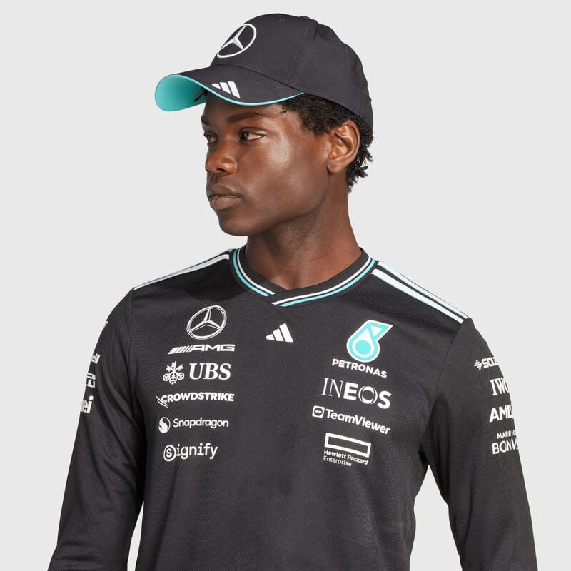 Mercedes-AMG F1 adidas 2025 Authentic Long Sleeve Driver T-shirt