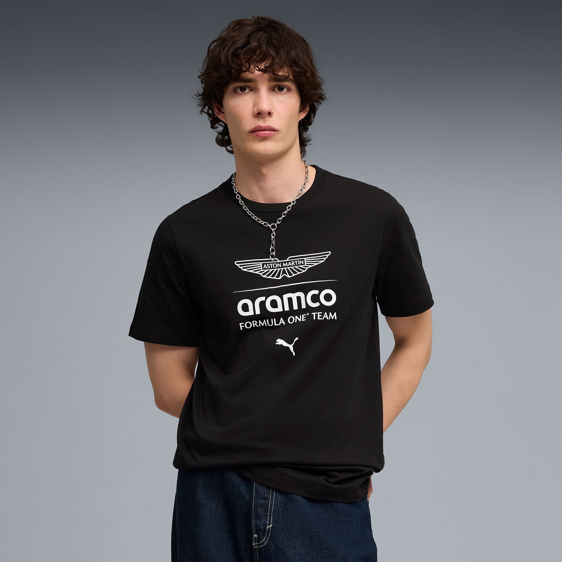 Aston Martin F1 Team PUMA Large Logo T-shirt