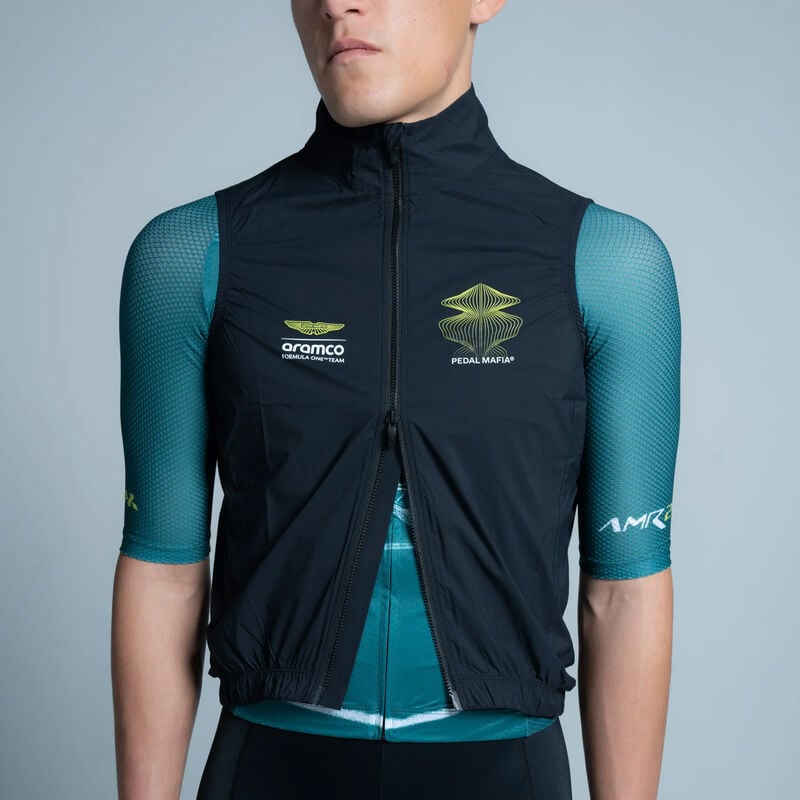 Aston Martin F1 Team Pedal Mafia Cycling Light Vest