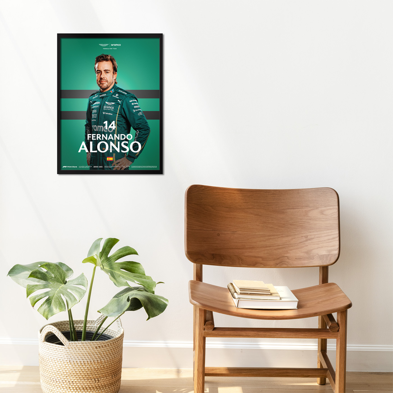 Aston Martin F1 Team 2025 Fernando Alonso Driver Poster