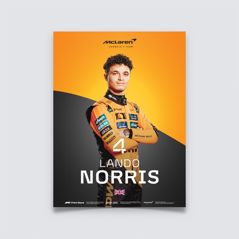 McLaren F1 2025 Lando Norris Driver Poster