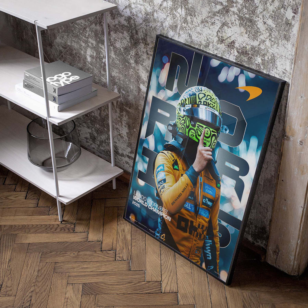 McLaren F1 2025 Lando Norris Drivers' World Champion Official Poster